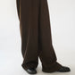 90s Wool Striped Wide Pants Made in USA Dead Stock