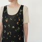 90s Floral Print Sheer Dress Made in Italy