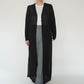 90s EURO Black Long Cardigan