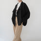 90s Black Linen Design Jakcet
