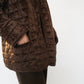 90s Velour Quilted Jacket Made in Italy
