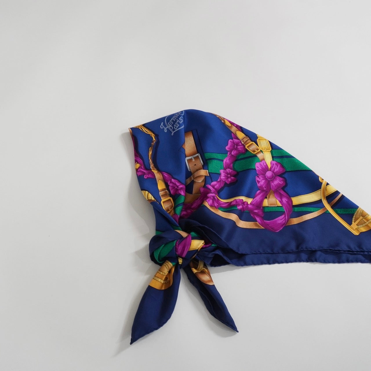 ”Hermes” Silk Scarf Made in France