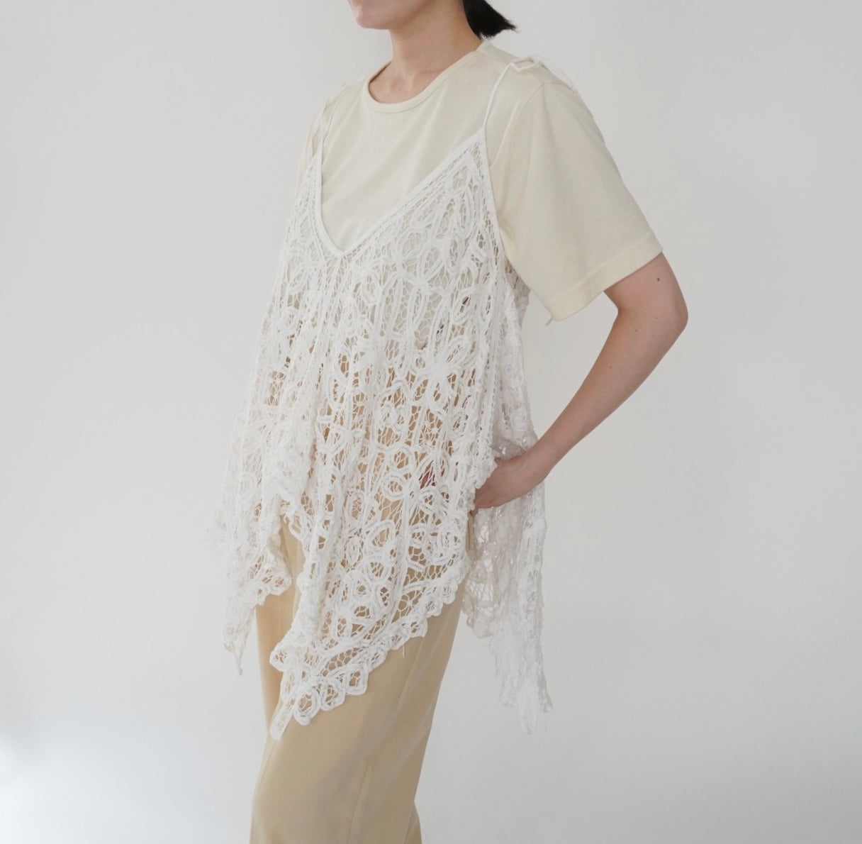 00s Lace Design Top