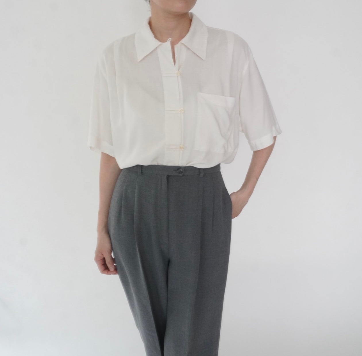 90s Design Rayon Shirt