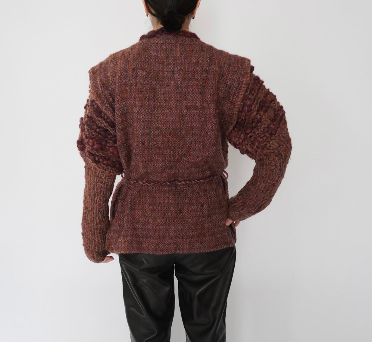 70s80s Woven Knit Jacket