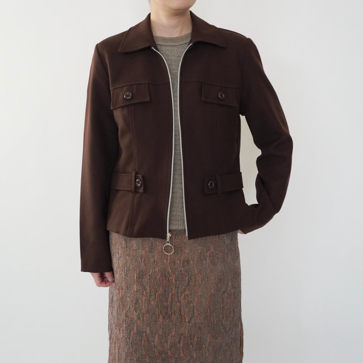 90s Brown Light Jacket Made in USA