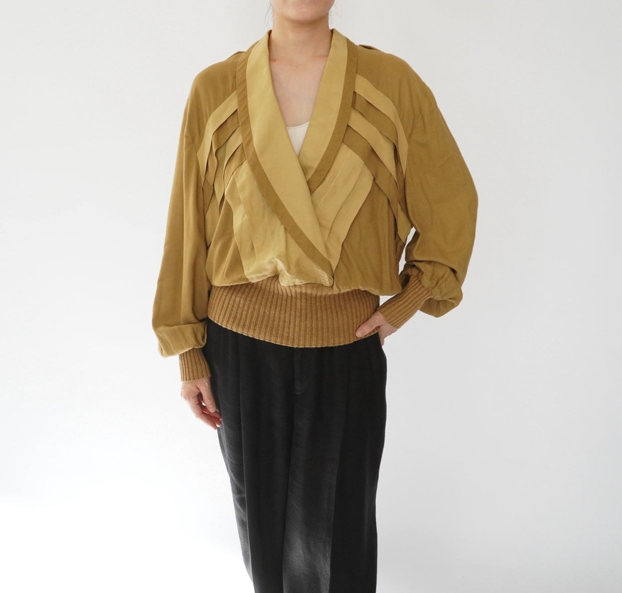 80s Silk Design Top