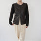 90s Faux Leather Top,Cardigan