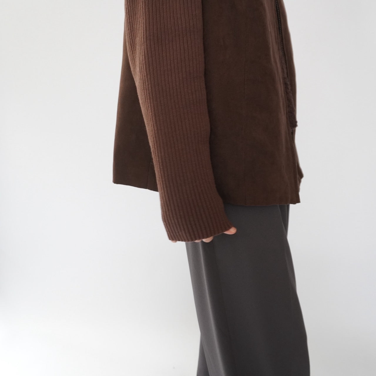 90s Ribbed Sleeves Jacket