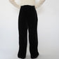 90s Velour High Waist Wide Pants