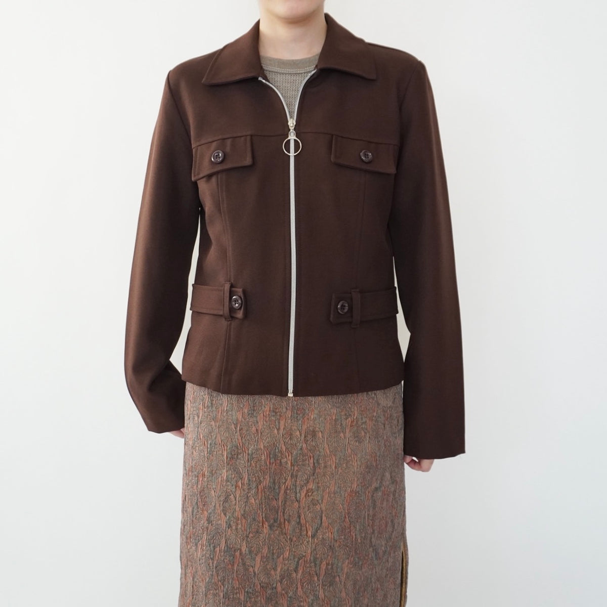 90s Brown Light Jacket Made in USA