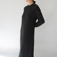 80s Black Knit Dress