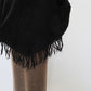 80s Black Fringe Top