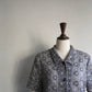 90s Lace Design Mesh  Shirt