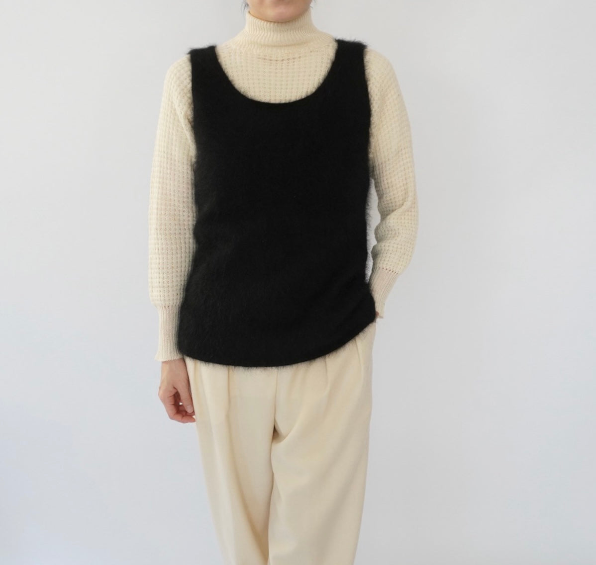 90s Angora Sleeveless Knit Top