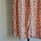 80s Floral Print Maxi Skirt Made in USA