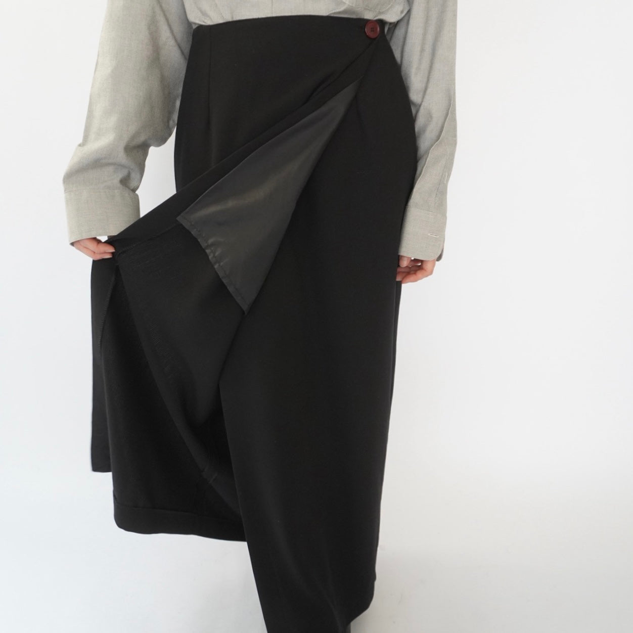 90s Wrap Maxi Skirt Made in Italy