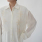 90s Cord Lace Shirt Made in USA