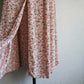 80s Floral Print Maxi Skirt Made in USA