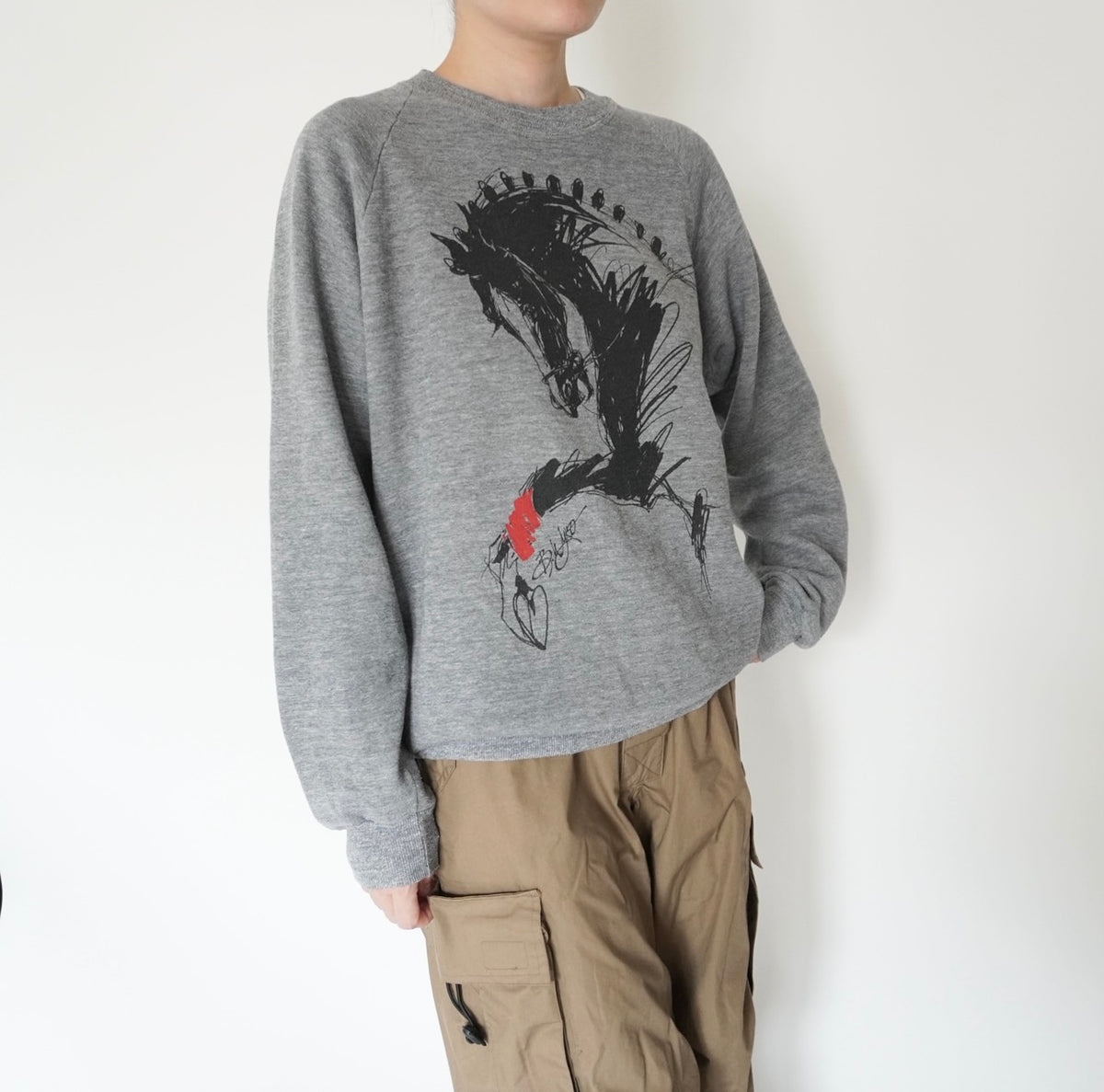 90s Printed Sweater Made in USA