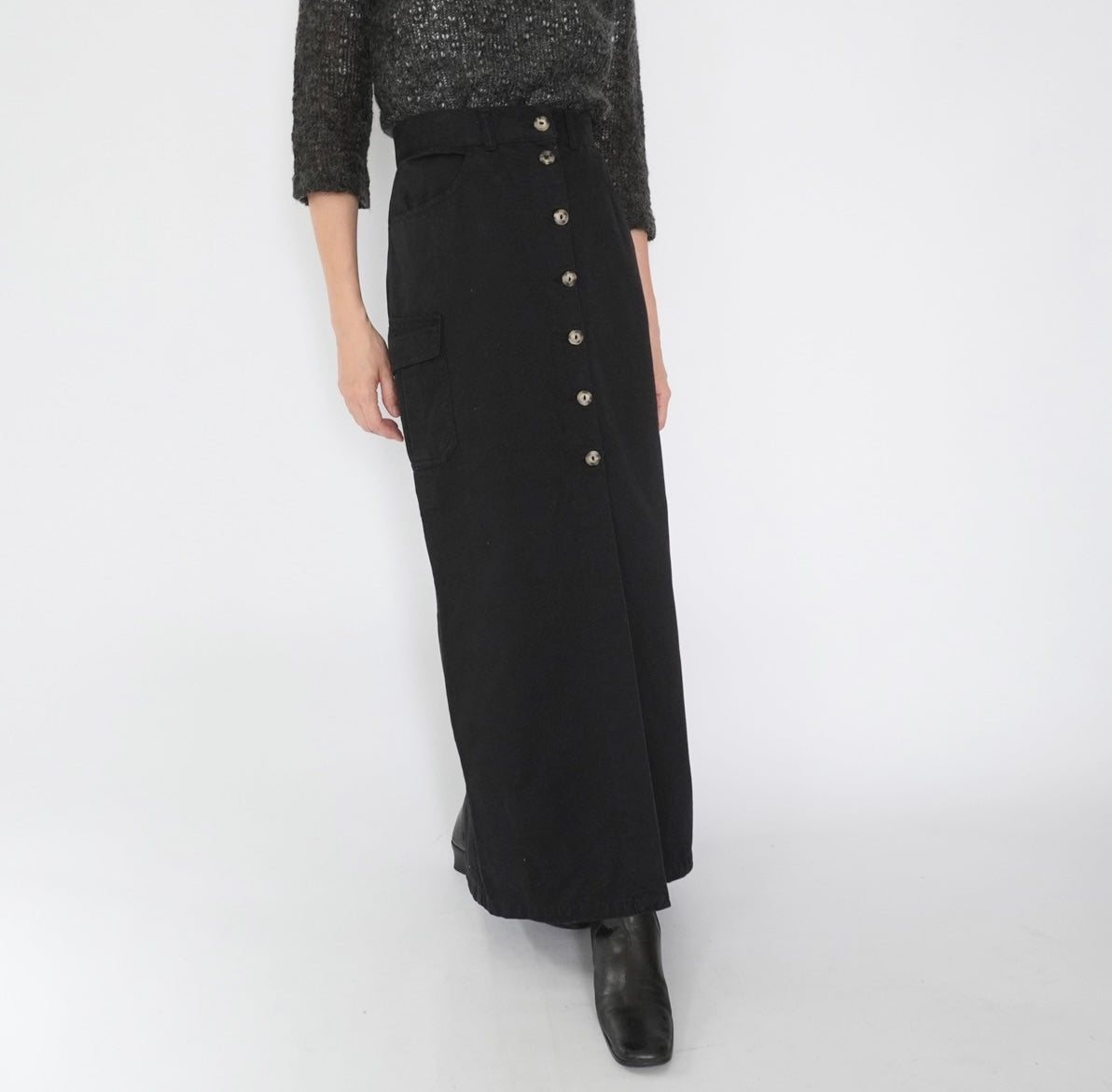 90s EURO Black Skirt