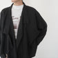 90s Black Linen Design Jakcet
