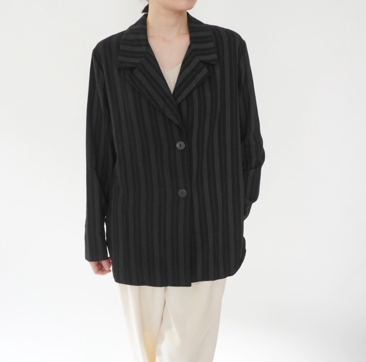 90s Striped Shirt,Jacket