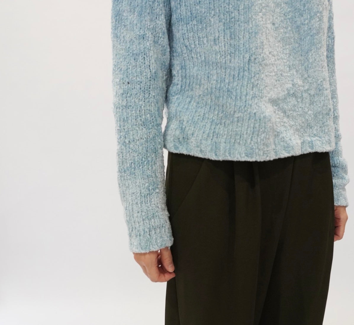 90s Light Blue Top
