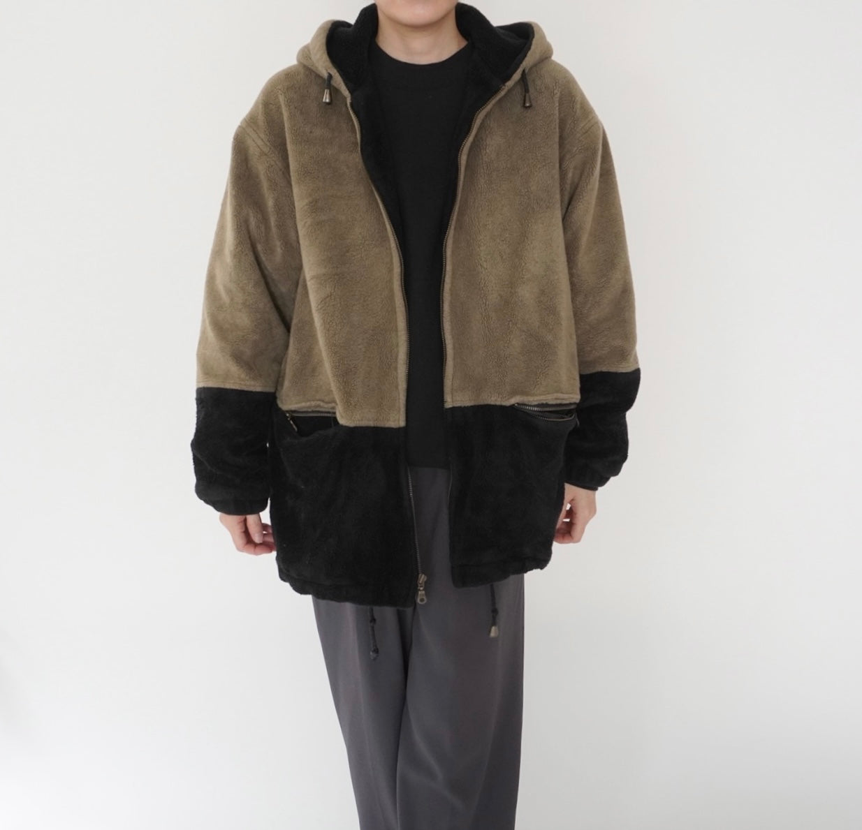 90s Two Tone Fleece Jacket