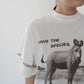 90s  Zebra Printed Mock Neck T-shirt