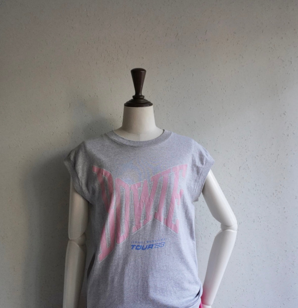 80s "David Bowie 83s Tour “ Printed Sleeveless T-shirt Made in USA
