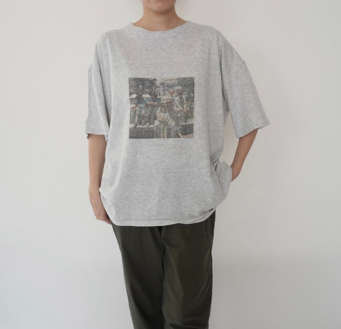 90s Photo Printed T-shirt Made in USA