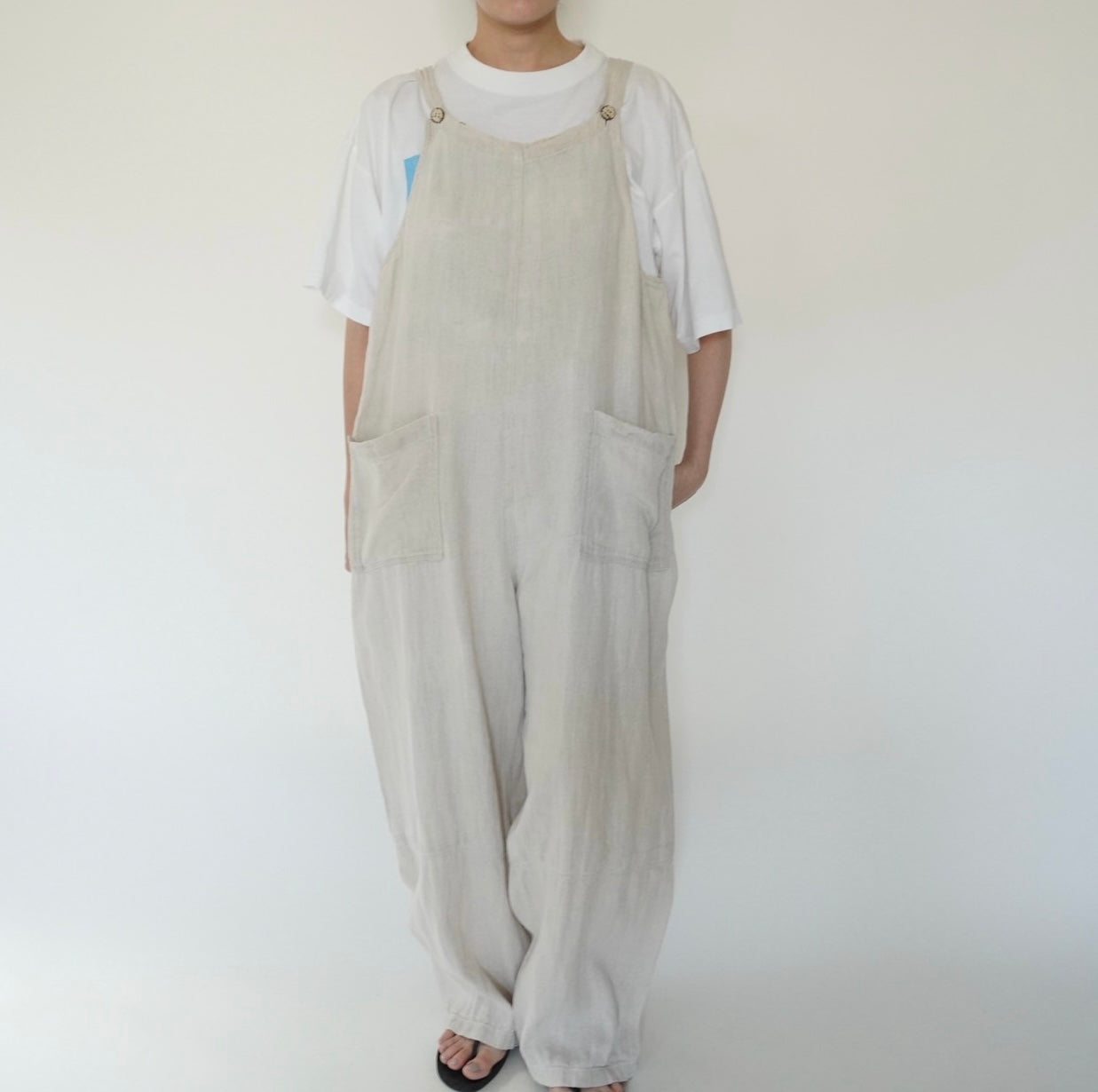 90s Linen Jumpsuit Made in Italy