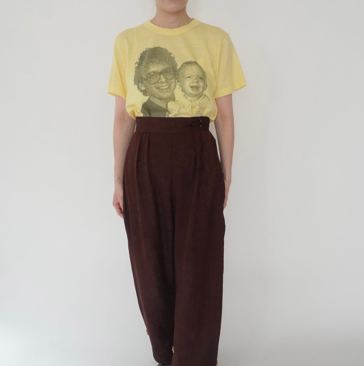 80s Photo Printed T-shirt Made in USA