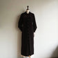 90s Brown Velor Maxi Dress Made in USA