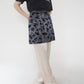 90s Flocky Pattern Skirt  Made in USA