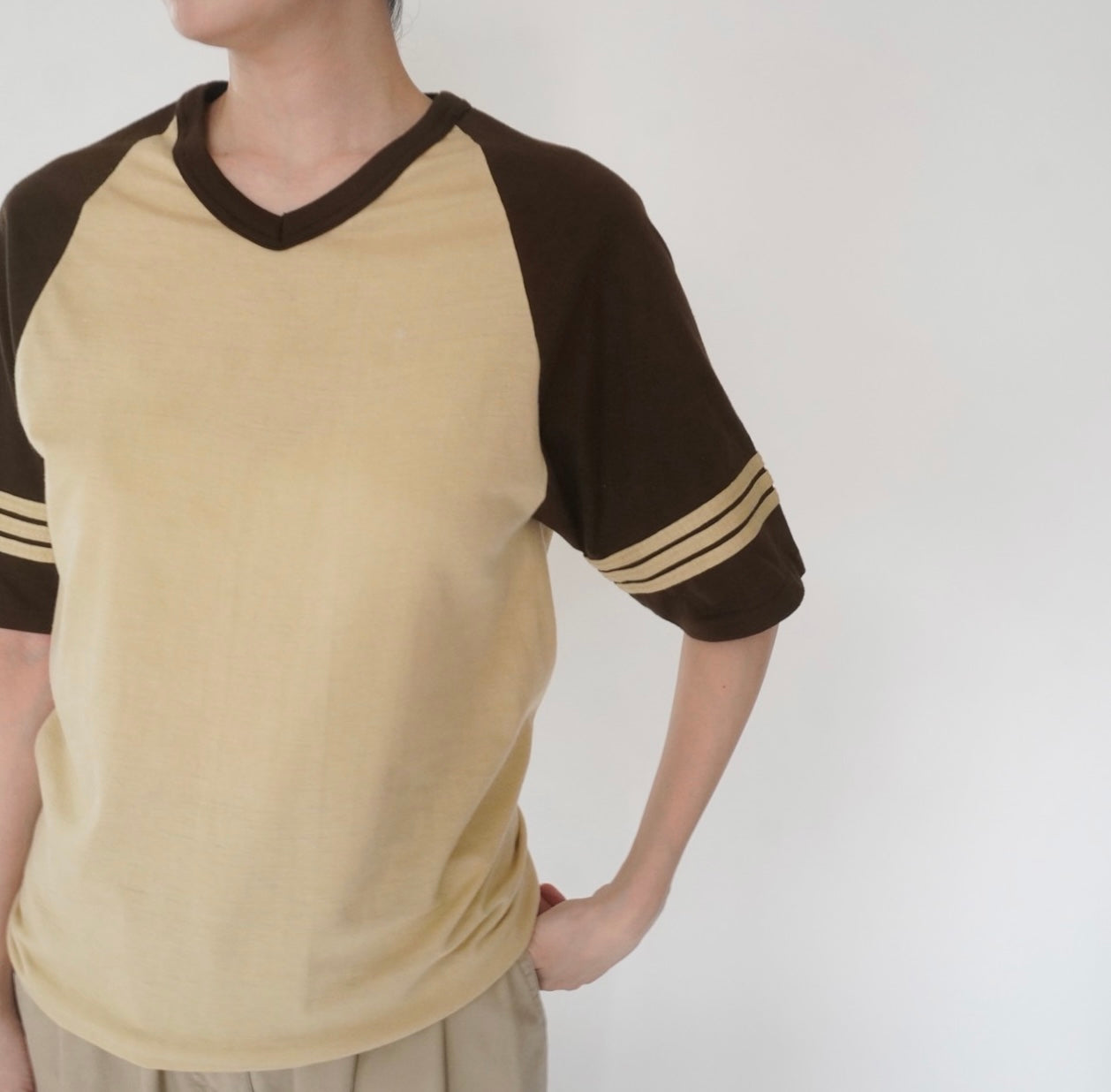 80s Two Tone T-shirt Made in USA