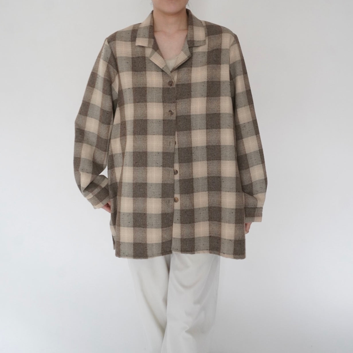90s Plaid Shirt Jacket