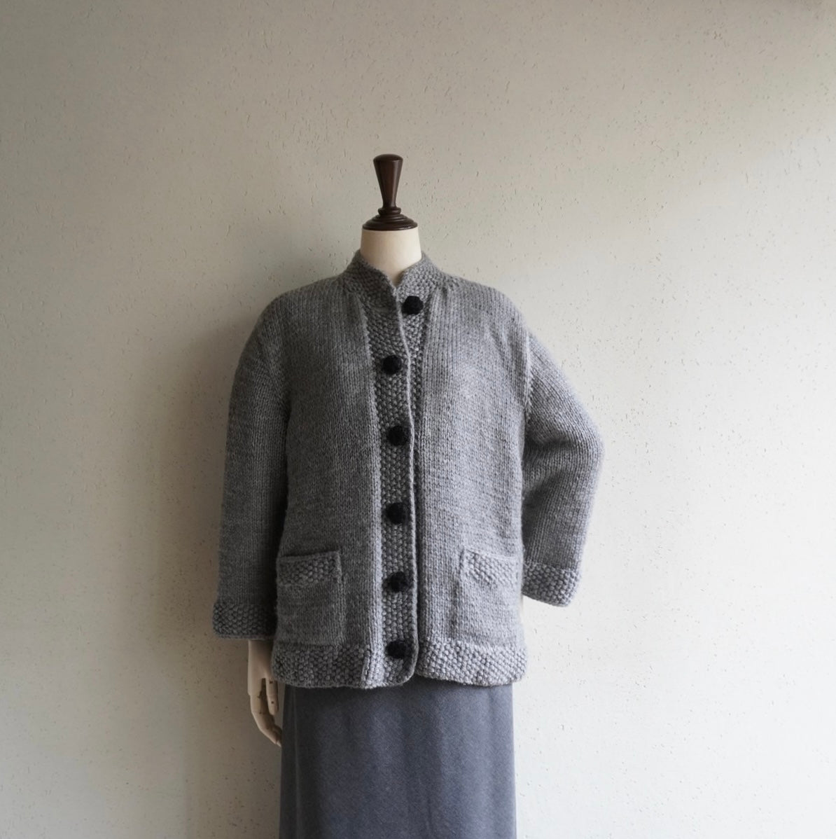 80s Design Knit Cardigan,Jacket