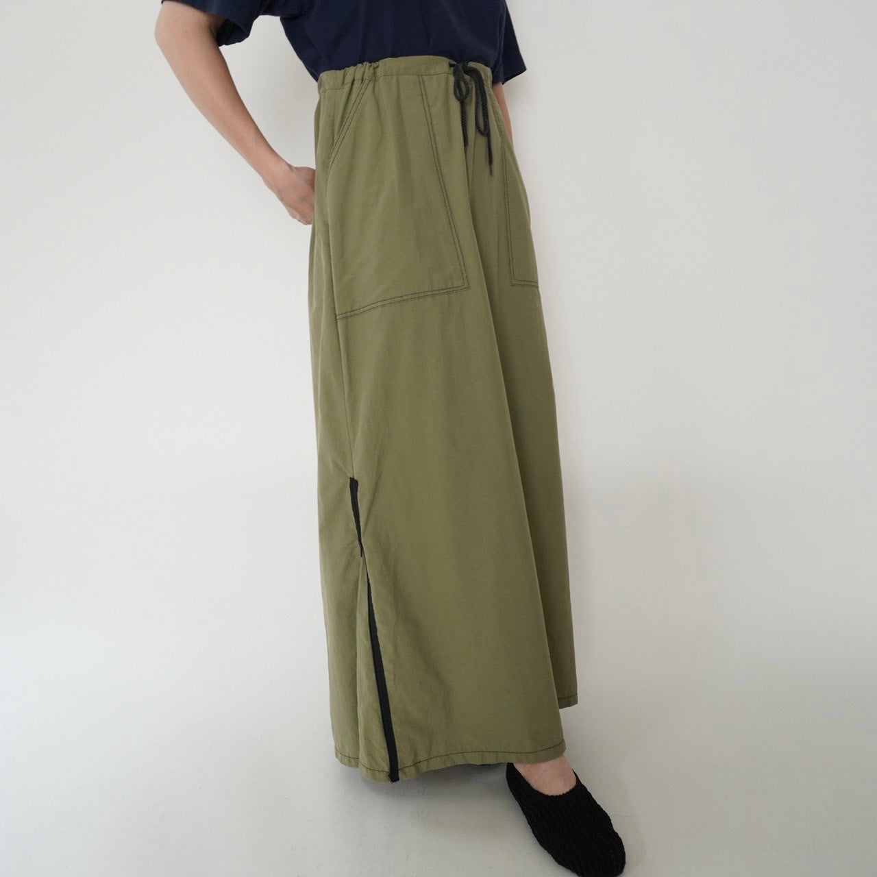90s Khaki Design Skirt Made in USA