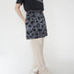 90s Flocky Pattern Skirt  Made in USA