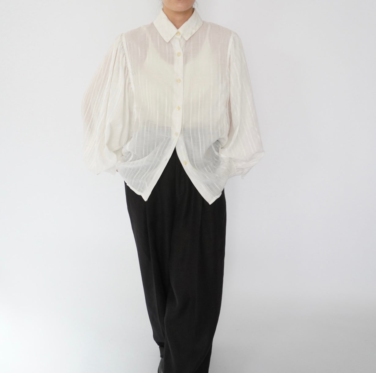 90s Sheer Shirt Made in Italy