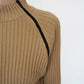90s Zip Design Ribbed Top Made in Italy