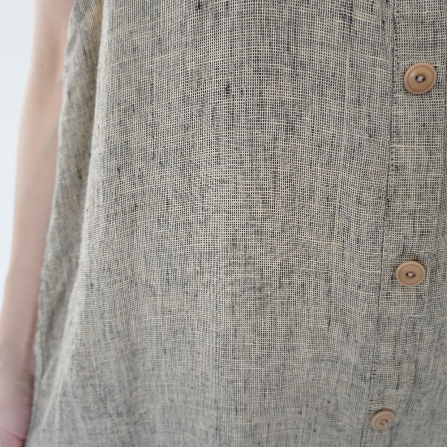 90s FLAX by jeanne engelhart Linen Dress