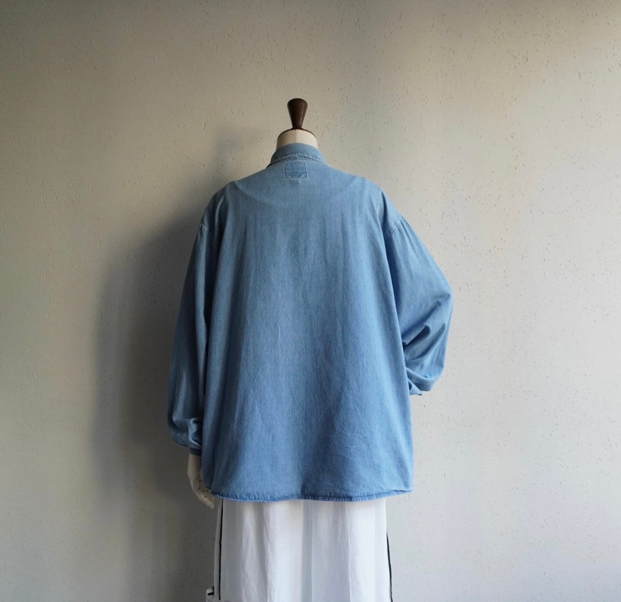 90s Fringe Design Denim Shirt Made in USA