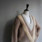 70s V Neck  Mohair Knit