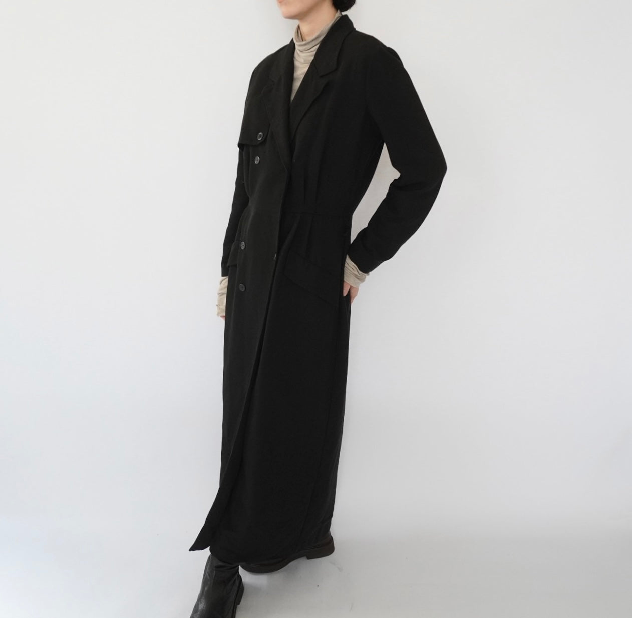 90s Black Design Dress