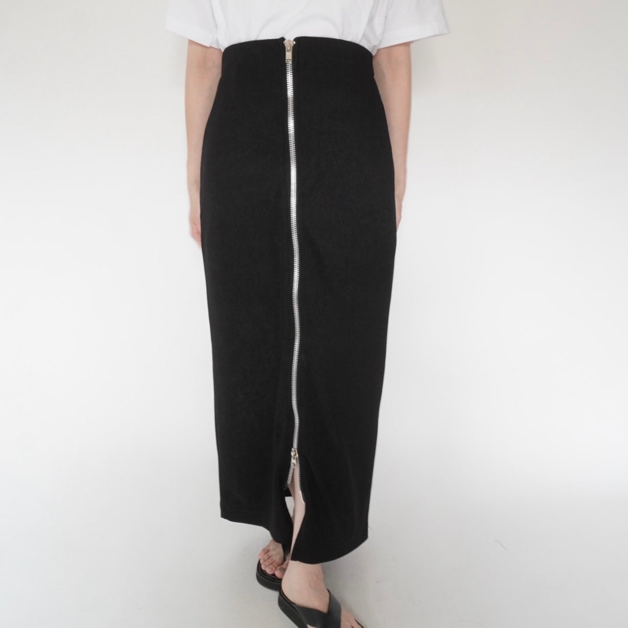 90s ZIP Design Skirt Made in USA