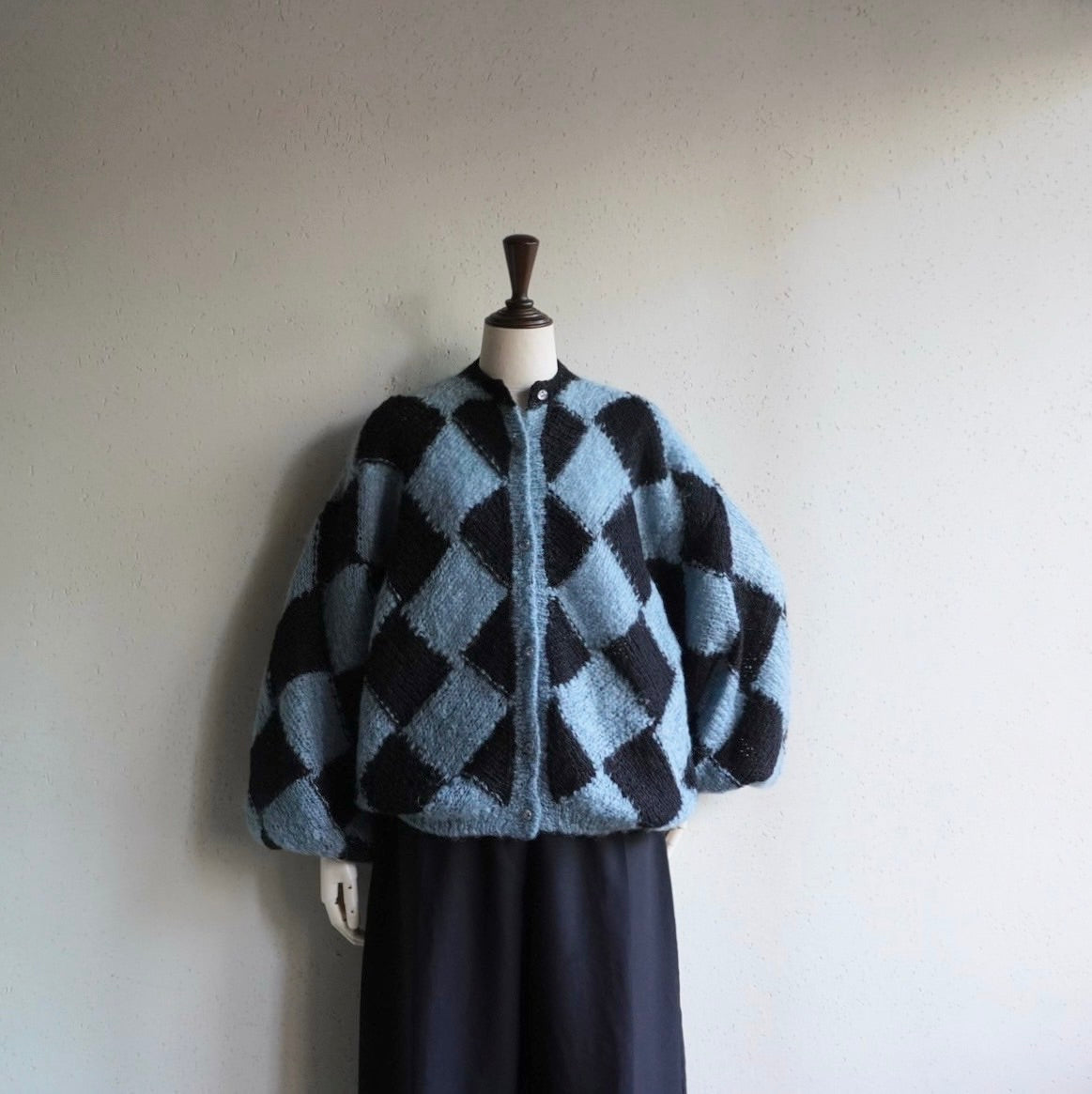 80s Pattern Knit Cardigan