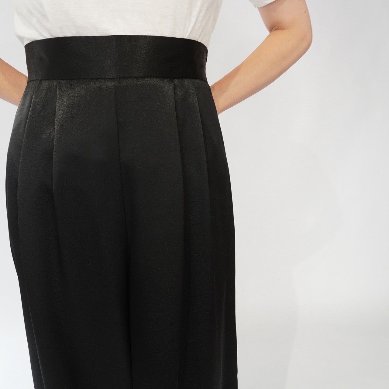 90s Black Wide Pants